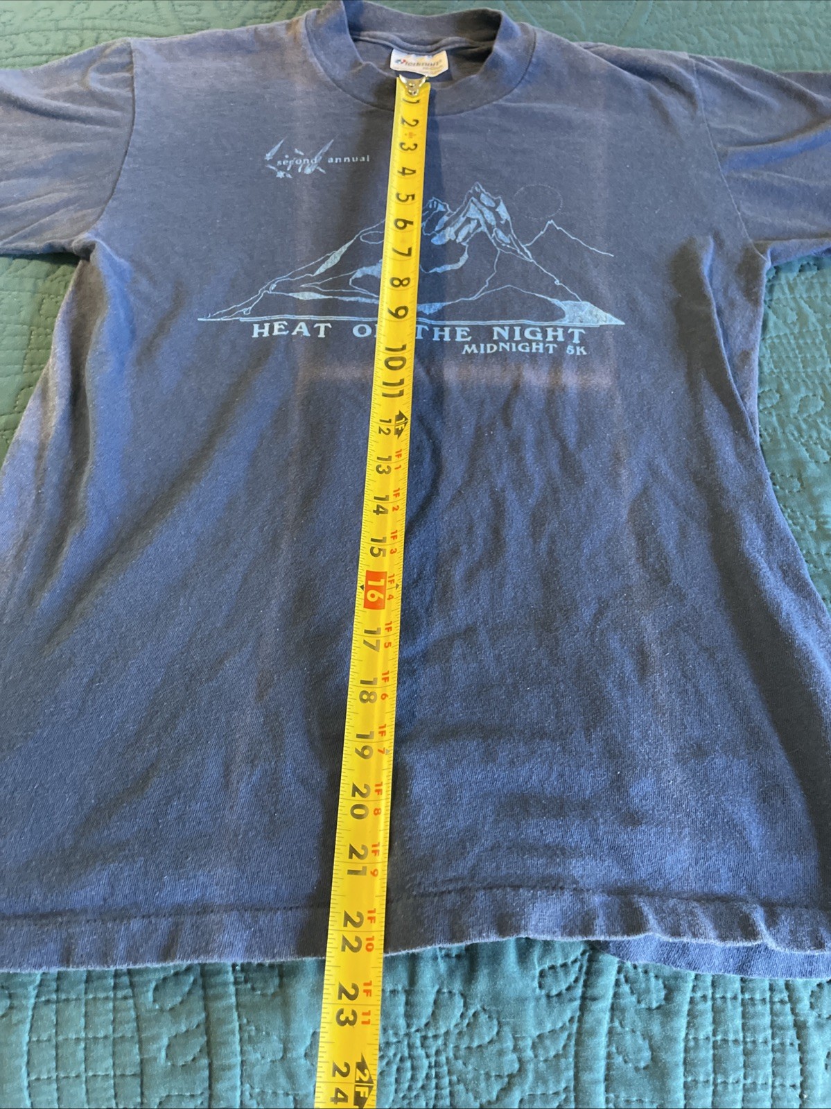 1980's Stedman Hi- Crew Graphic Runners T-Shirt, Heat Of The Night, S-M gallery