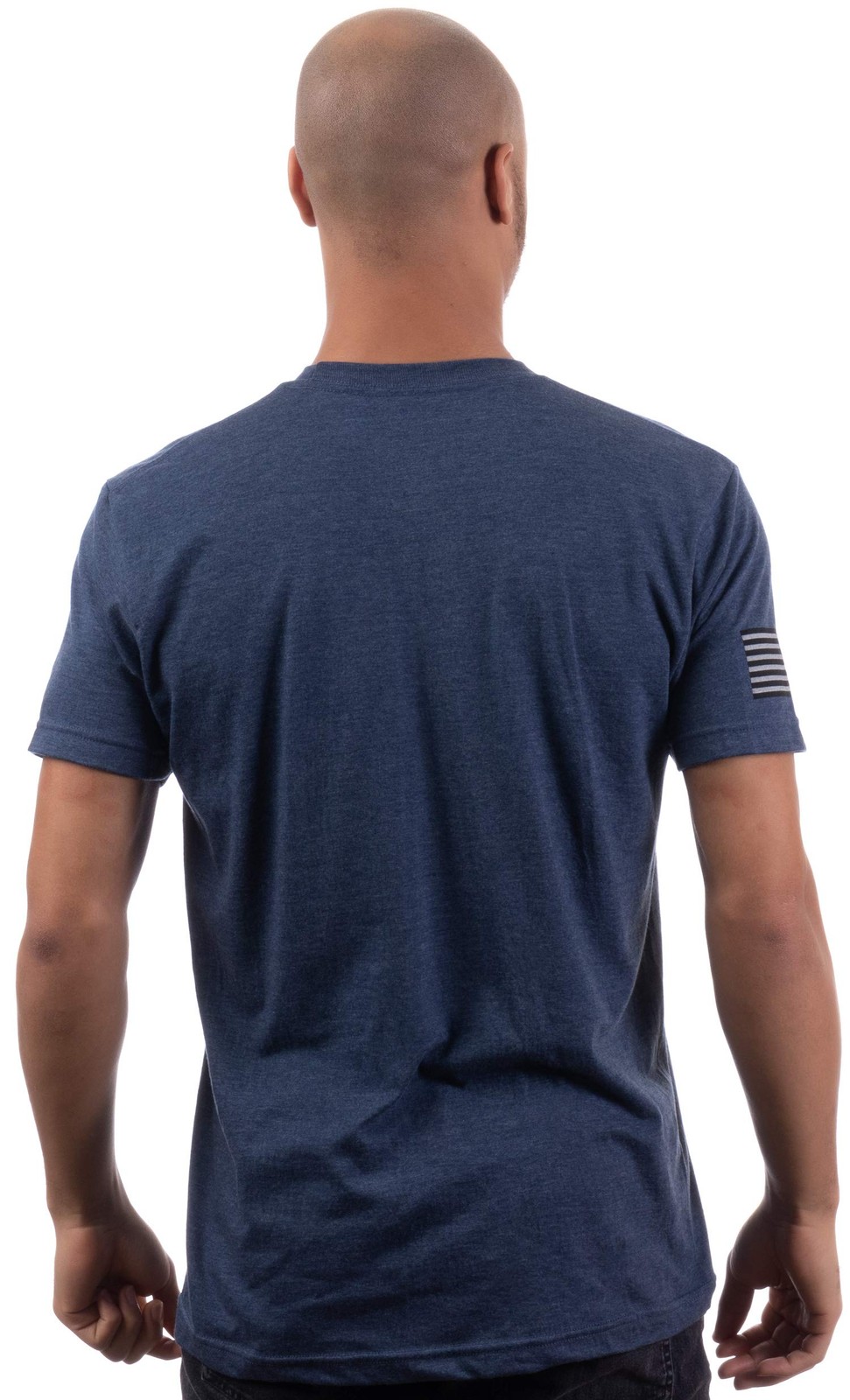 Navy Chest Print & U.S. Military Sleeve Flag - Naval Veteran Sailor Style Shi... gallery
