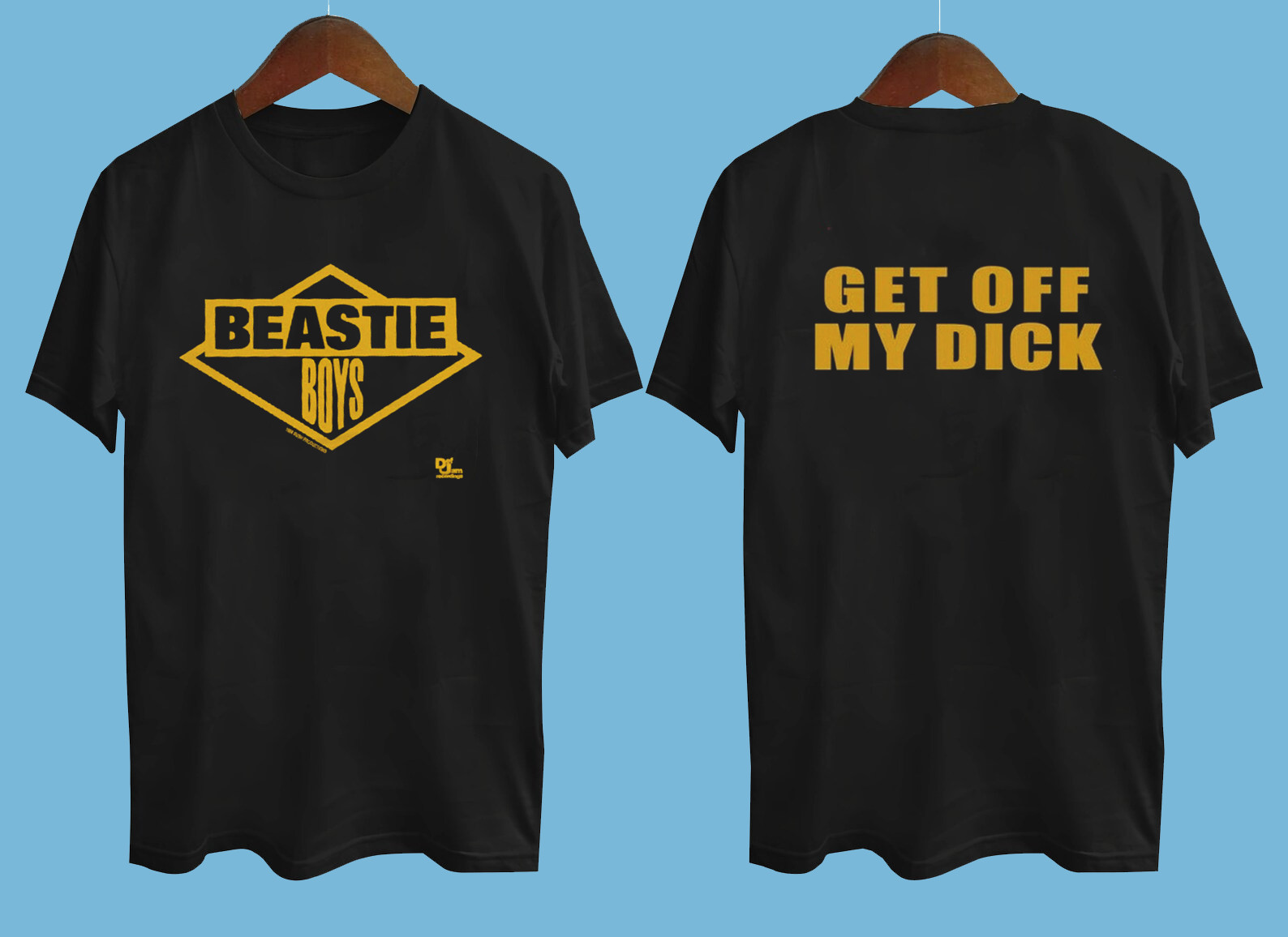 1986 Beastie Boys Get Off My Dick 2 side Shirt Black All Size AC1490 gallery