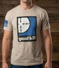 Grunt Style Good Kill Graphic Print Crew Neck Short Sleeve T-Shirt Men’s L