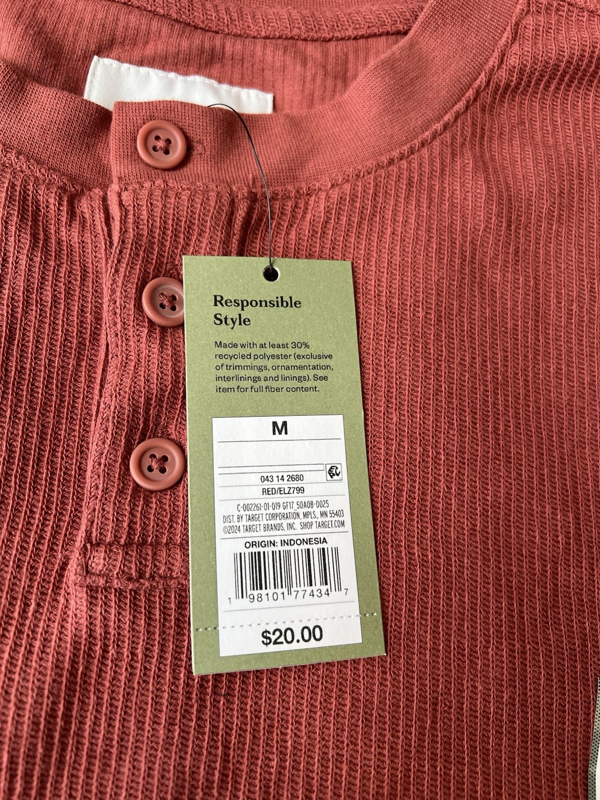 Goodfellow & Co Men’s Knit Long Sleeve Shirt Size M gallery