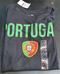 Goodie Two Sleeves Black PORTUGAL Soccer T-Shirt Brand New With Tags Size XL