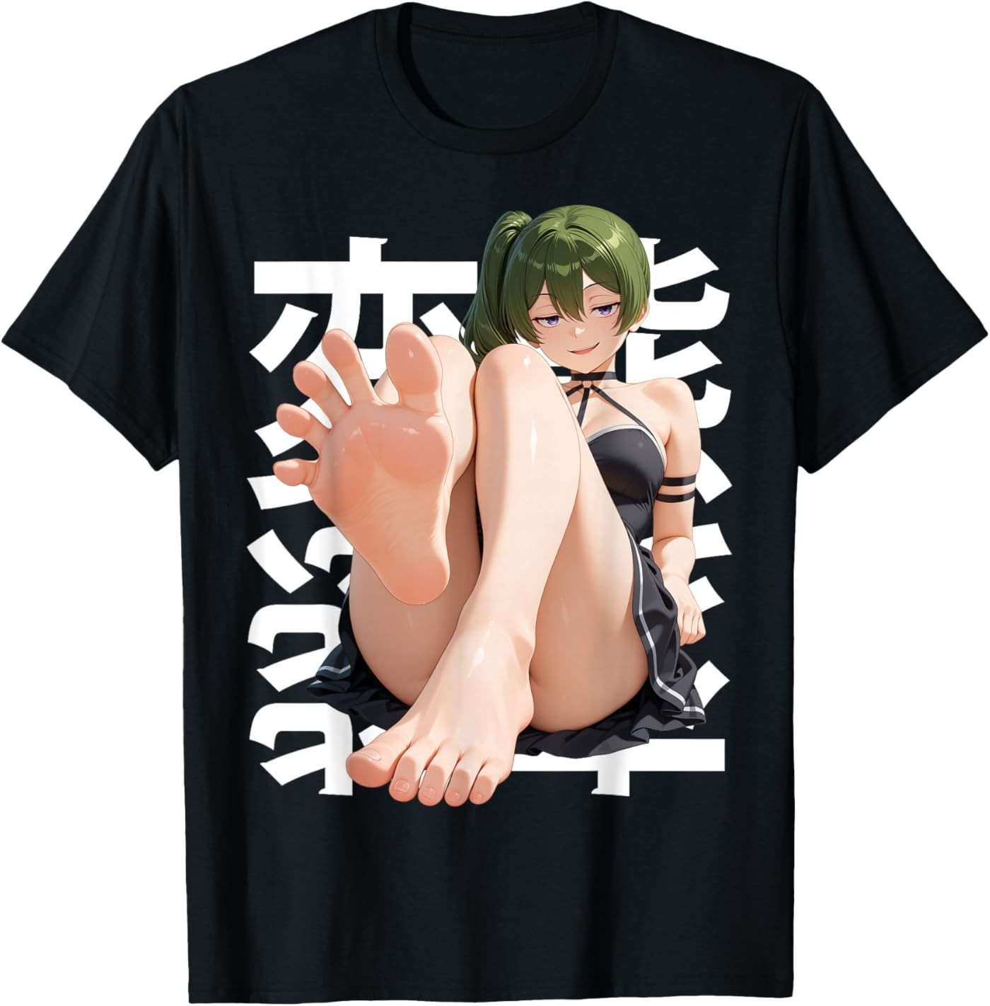 Japanese Femdom Waifu Submissive Anime Feet Toes Otaku Manga T-Shirt gallery