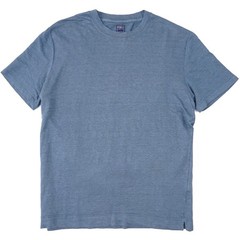 Fedeli Petrol Blue Lightweight Stretch Linen T-Shirt XL (Eu 54) NWT Tee