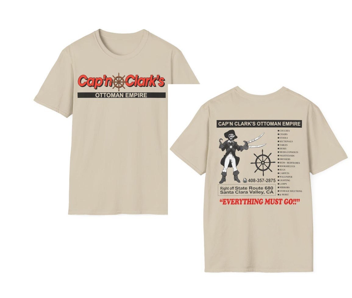 Cap’n Clark’s Ottoman Empire Shirt, Funny History T-shirt