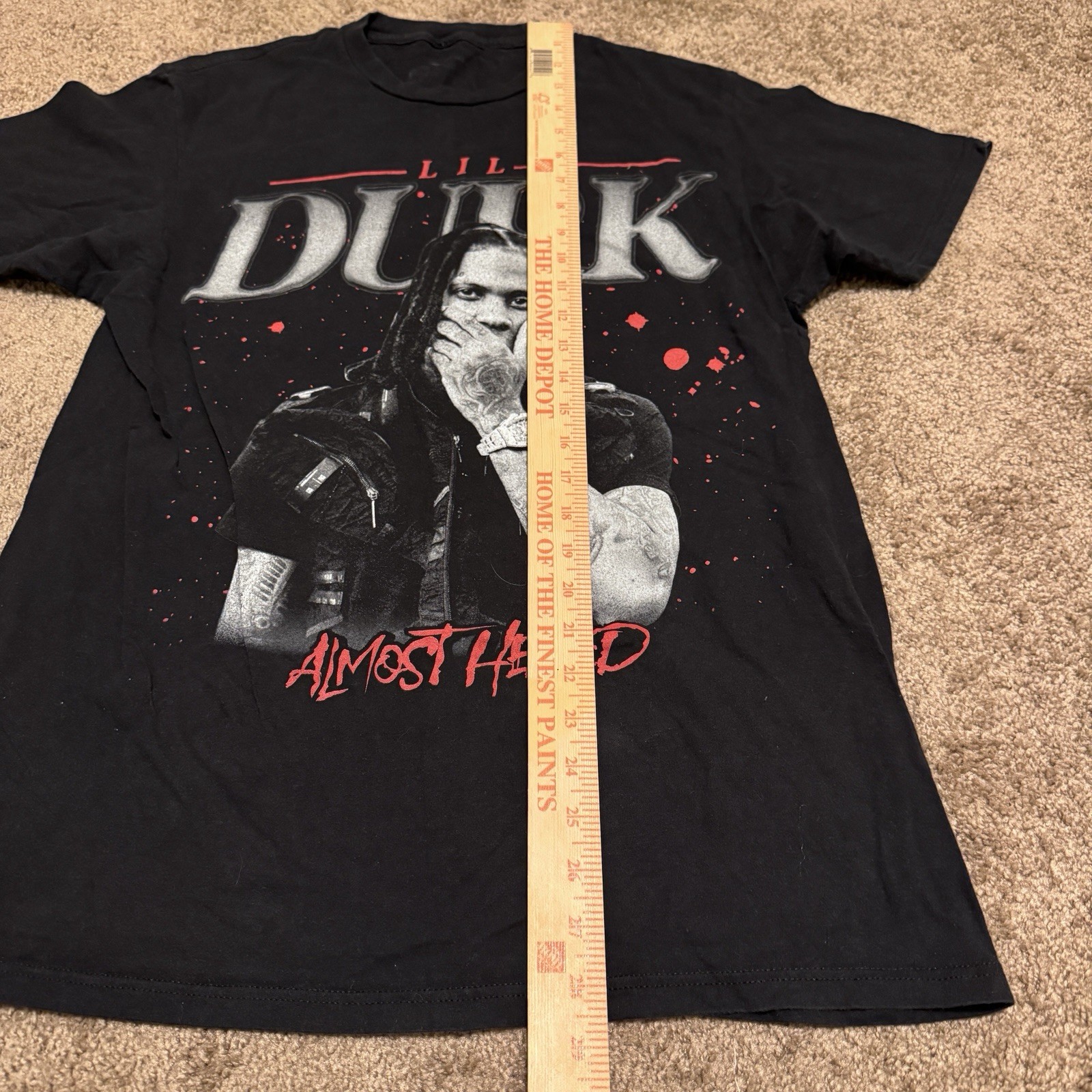 Lil Durk OTF Shirt Mens Medium Black Short Sleeve Rap Hip Hop Graphic Logo gallery