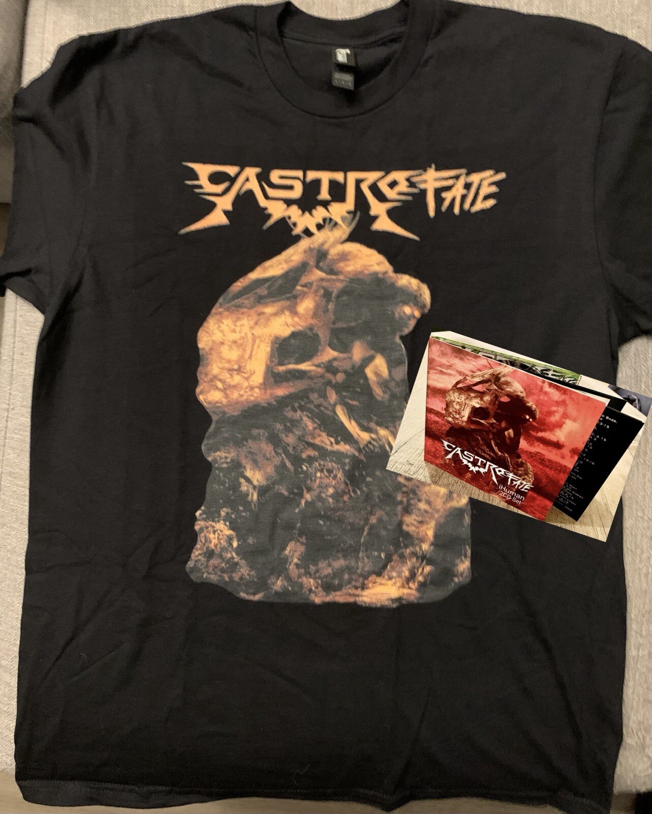 CASTROFATE iHuman Shirt + 2CD (5–album) Pack Size S, or L (LAST L)