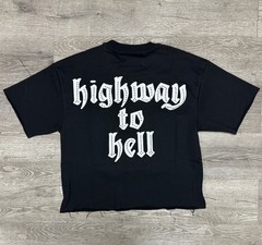 NEW BKYS cropped tee highway to hell T1531