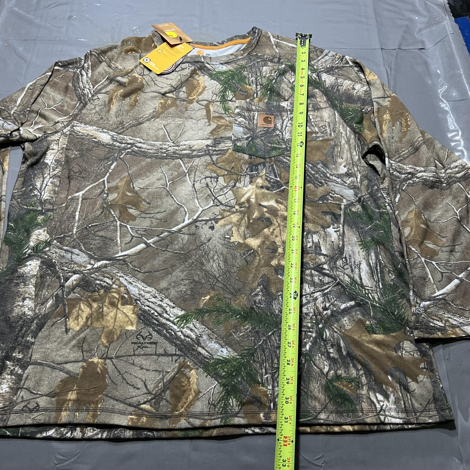 Carhartt Shirt Mens 2XL Camo Long Sleeve Force Cotton Pocket Hunting Outdoor gallery