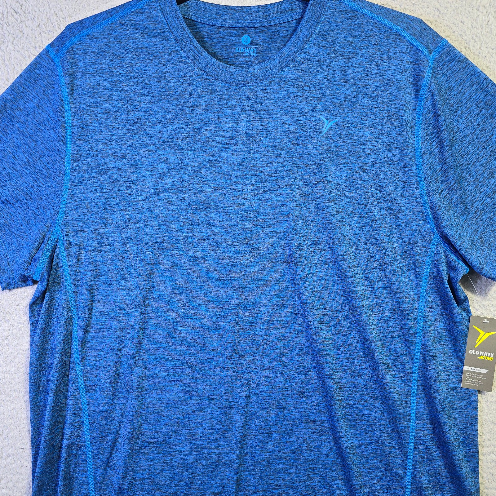 Old Navy FAST DRY MENS 2XL XXL Shirt BLUE Performance Running Fitness Core NWT gallery
