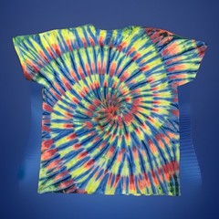 *New* 2XL – Sm Handmade Tie Dye, Magic Bus Spiral, Crew or V-Neck