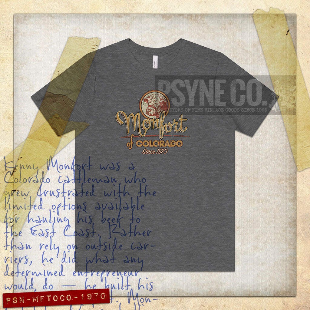 Monfort of Colorado Trucking 1970 Vintage Men's T-Shirt gallery