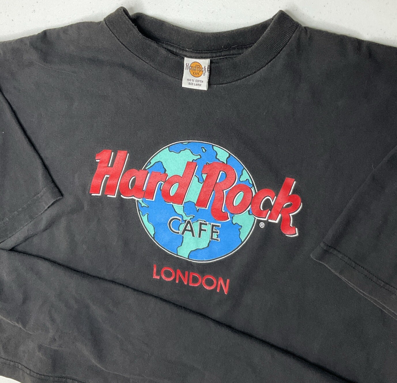 Vintage Hard Rock Cafe London Shirt Men Sz L Y2K Graphic Tee Retro Crewneck gallery