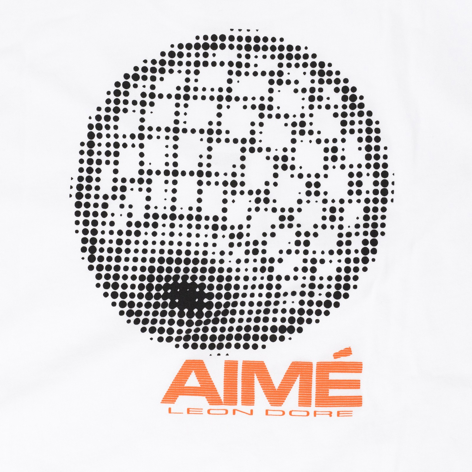 AIME LEON DORE White Globe Tee SIZE L $90 gallery