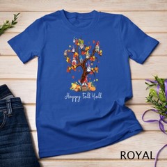 Happy Fall Y’all Gnomes Pumpkin Autumn Tree Thanksgiving Unisex T-shirt