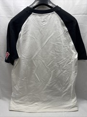 LA Lakers Size LARGE Diamond Supply Co White Black Raglan Shirt w Front Pocket