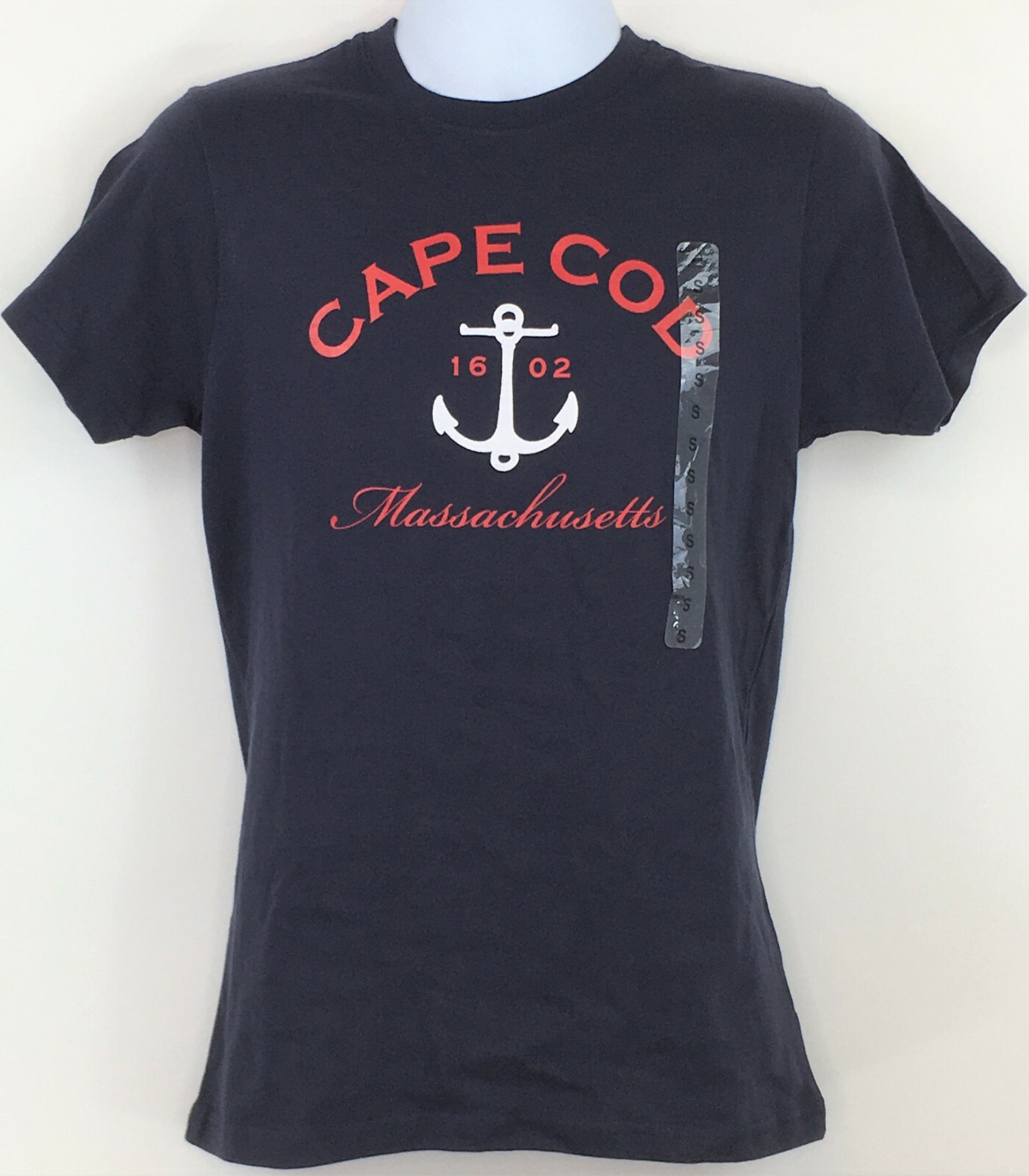 NWT Cuffy's of Cape Cod Massachusetts T-Shirt Small Navy Blue With Tags! gallery