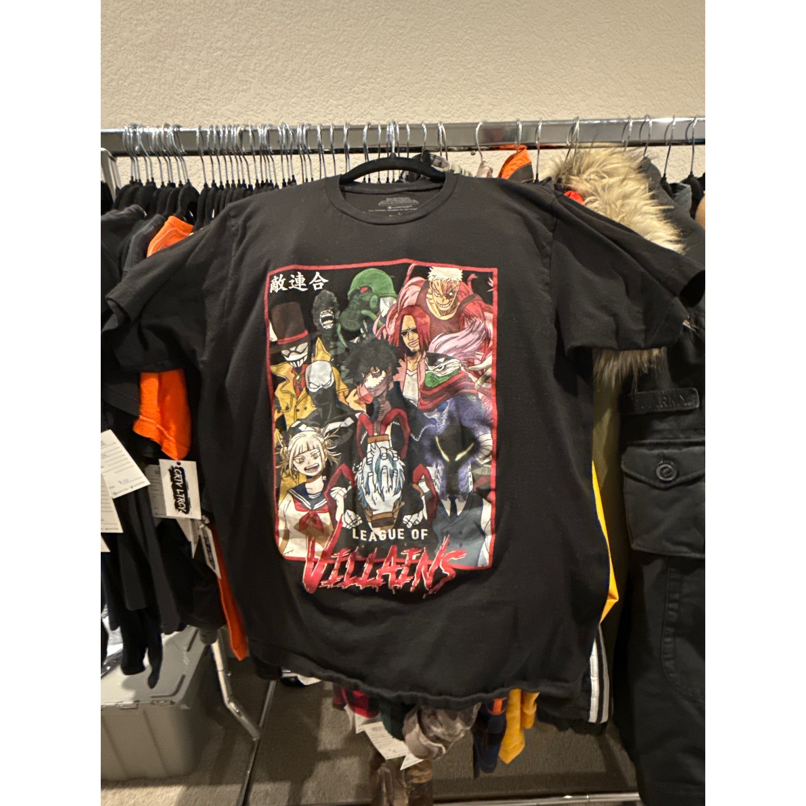My Hero Academia League of Villains Black Graphic T-Shirt Mens Large Crunchyroll gallery