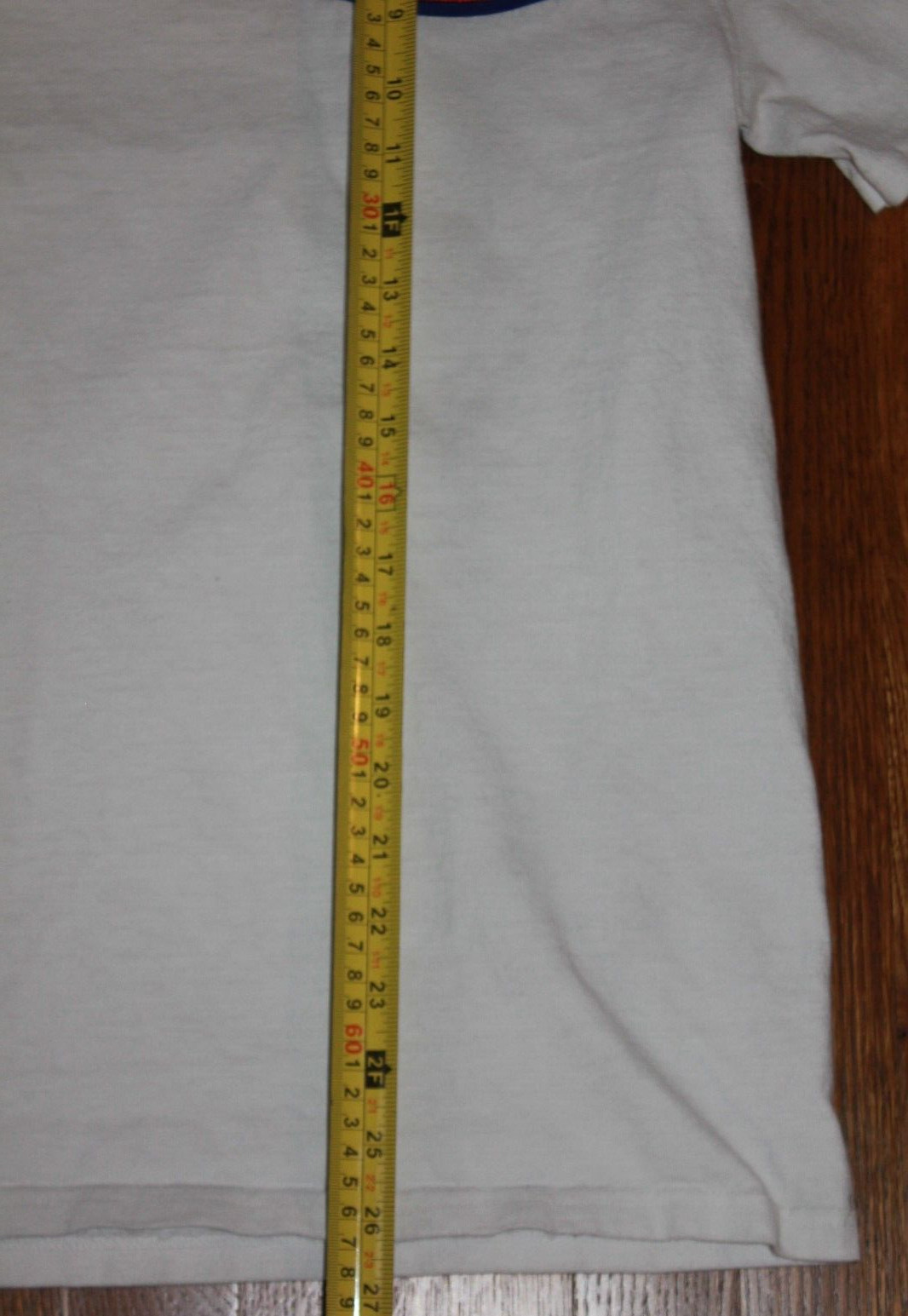 VINTAGE Champion Men T-Shirt White Logo Embroidered Short Sleeve Crew Neck Y2K M gallery
