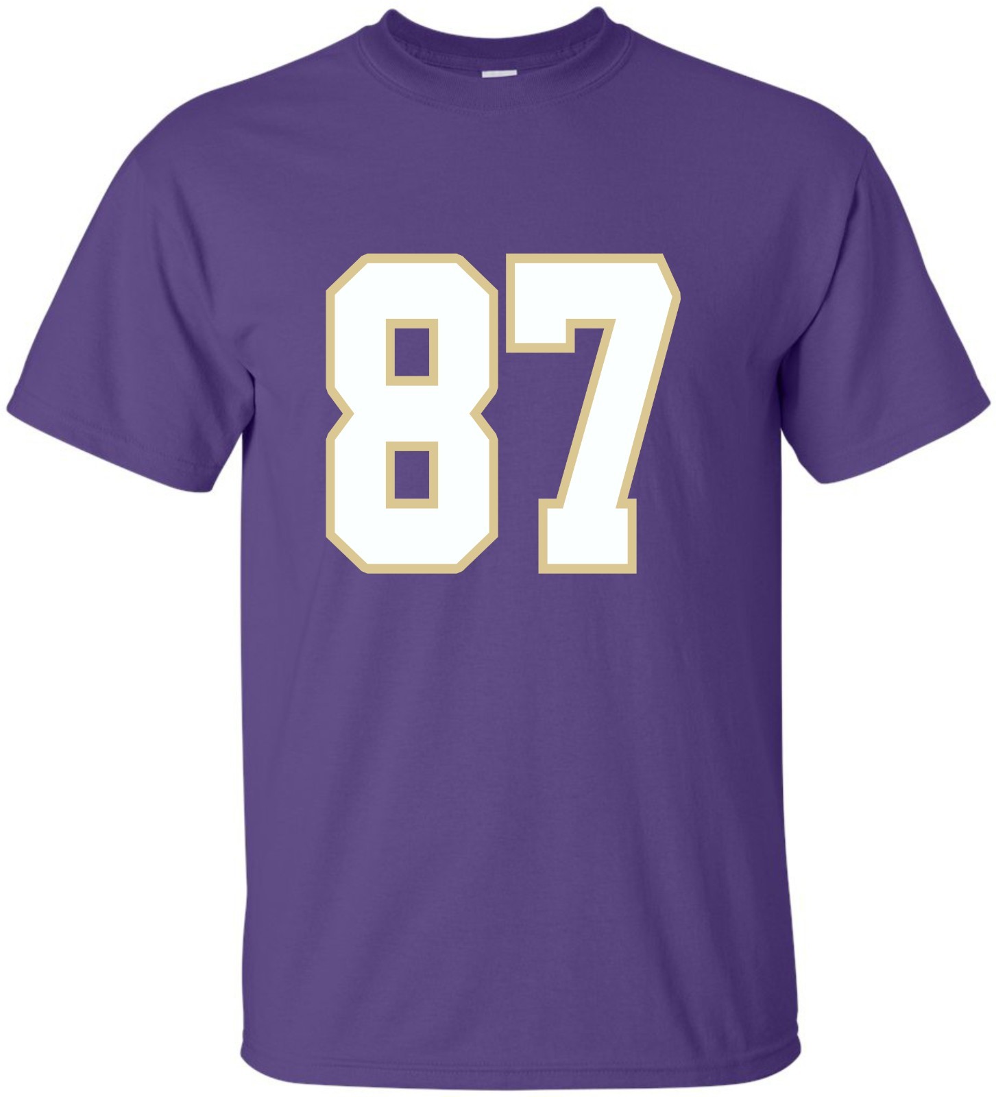 Custom "ANY Number" T-Shirt 2 Color # football hockey lacrosse basketball league gallery