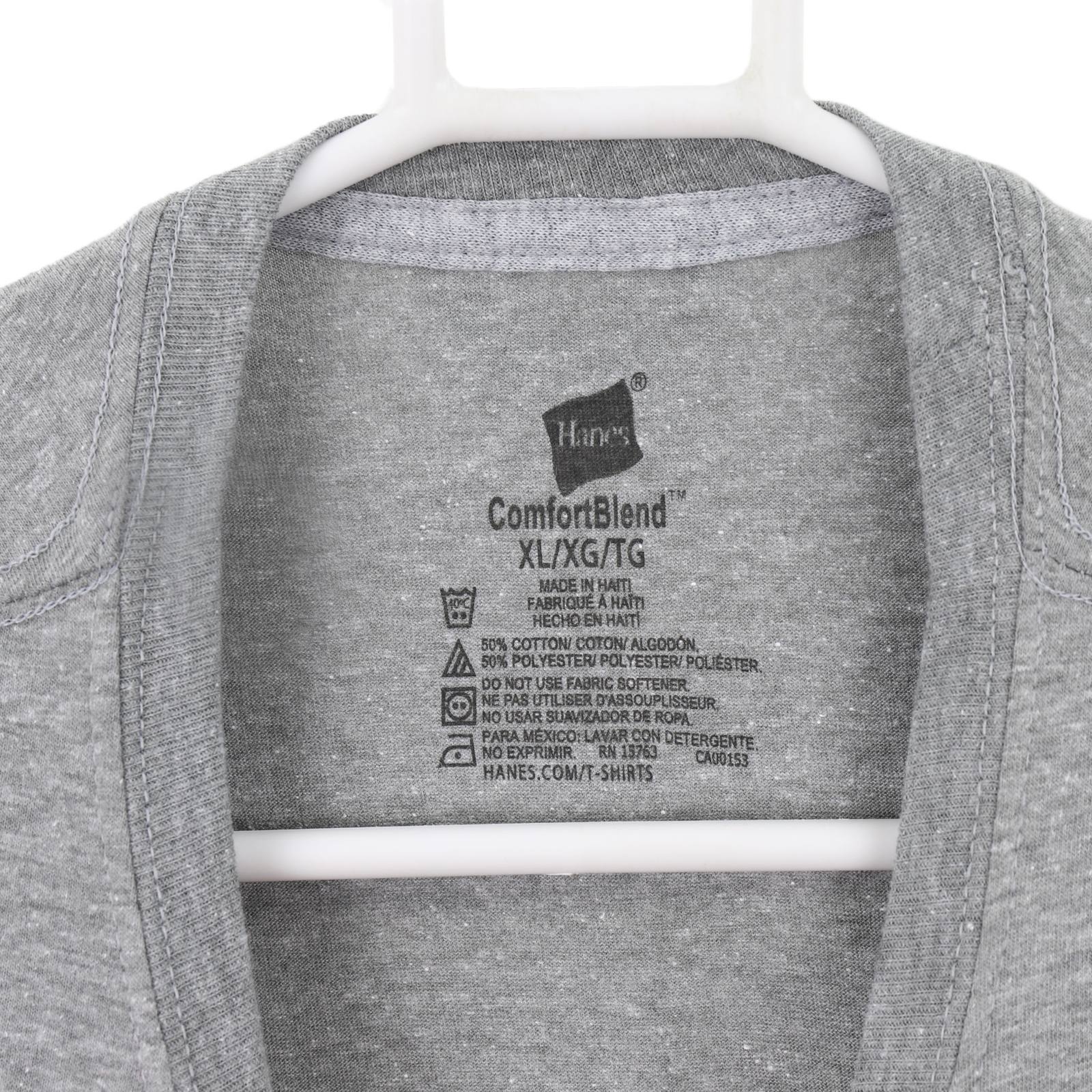 Hanes Men's Comfort Blend Tagless Short Sleeve Tee, X-Large, Medium Grey gallery
