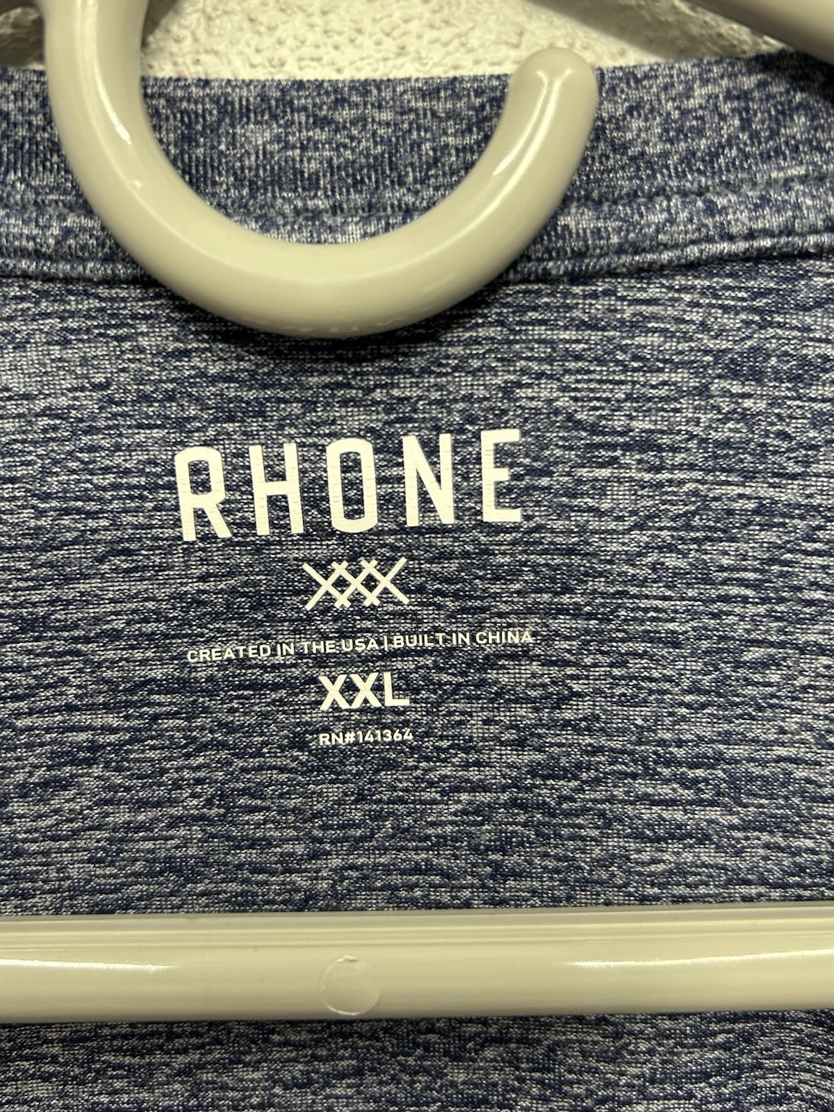 Rhone Men’s Shirt Size XXL 2XL Blue Nylon Blend Running Athleisure long sleeve gallery
