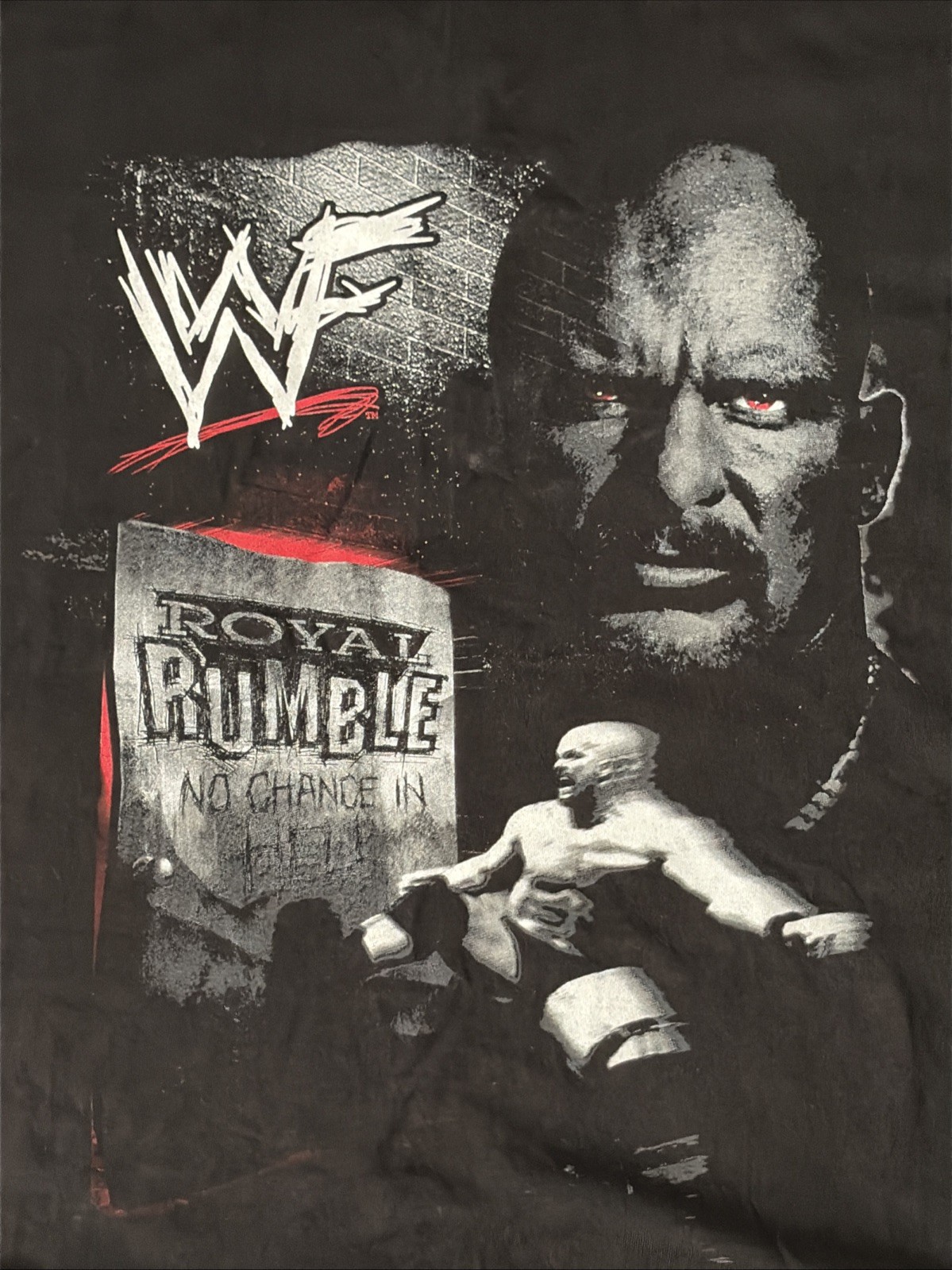 VTG 1999 WWF Royal Rumble No Chance In Hell T-Shirt XL Stone Cold Steve Austin