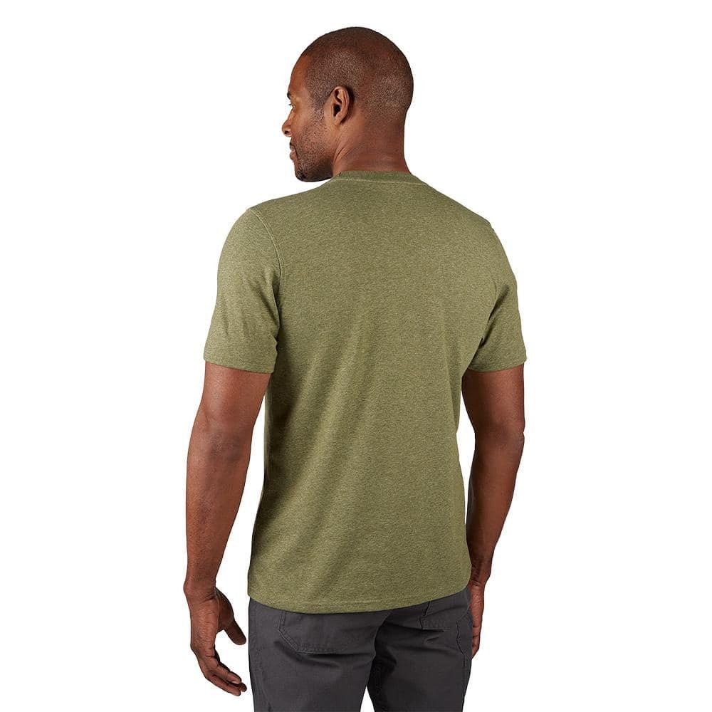 Milwaukee Men's Large Green Cotton/Polyester Short-Sleeve Hybrid Work T-Shirt gallery