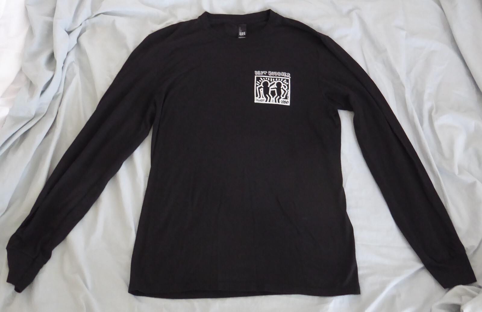 Men's Best Buddies t-shirt, Keith Haring, long-sleeves, crew neck, black, Small gallery