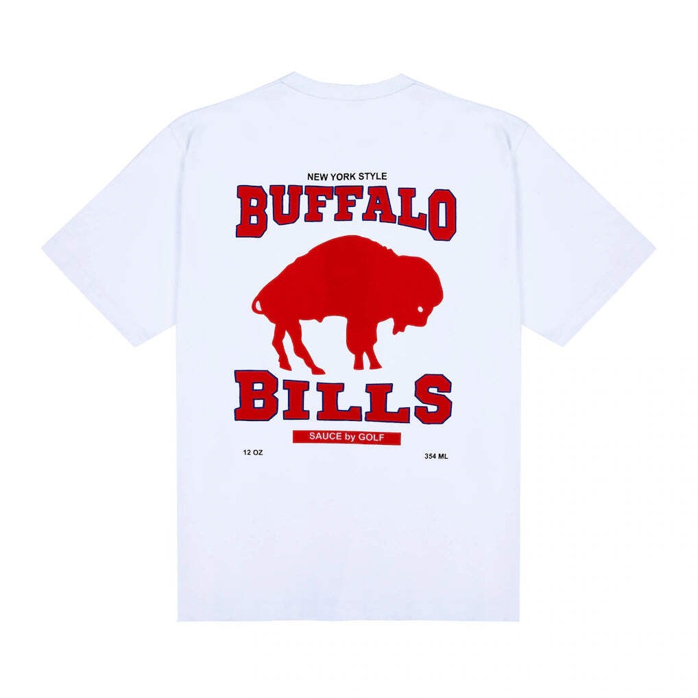 NFL by Golf Wang Men's T-shirt Buffalo Bills Golf Wang Unisex Sauce - White gallery