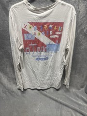 Vineyard Vines Pocket Tee Sz M Dive Flag Logo Preppy Coastal Casual Whale Shirt