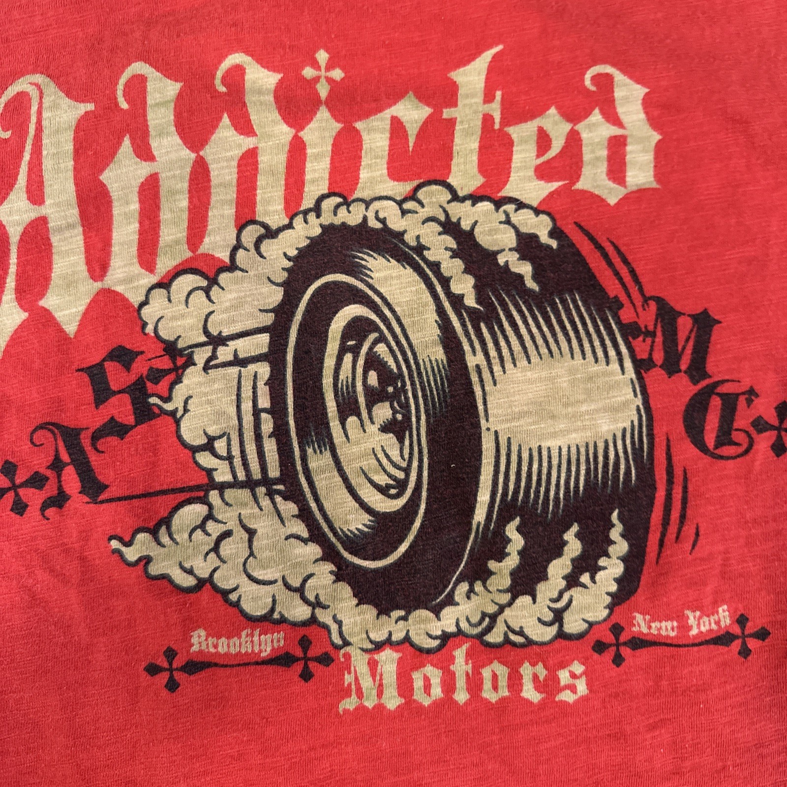 Addicted Soul 100% Cottonems Racing T-Shirt W/ Pin. Red Xl-2XLG Read Description gallery