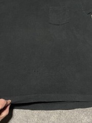 Vintage Black Single Stitch OLD NAVY Pocket Blank Grunge Skater ROMANIA Shirt XL