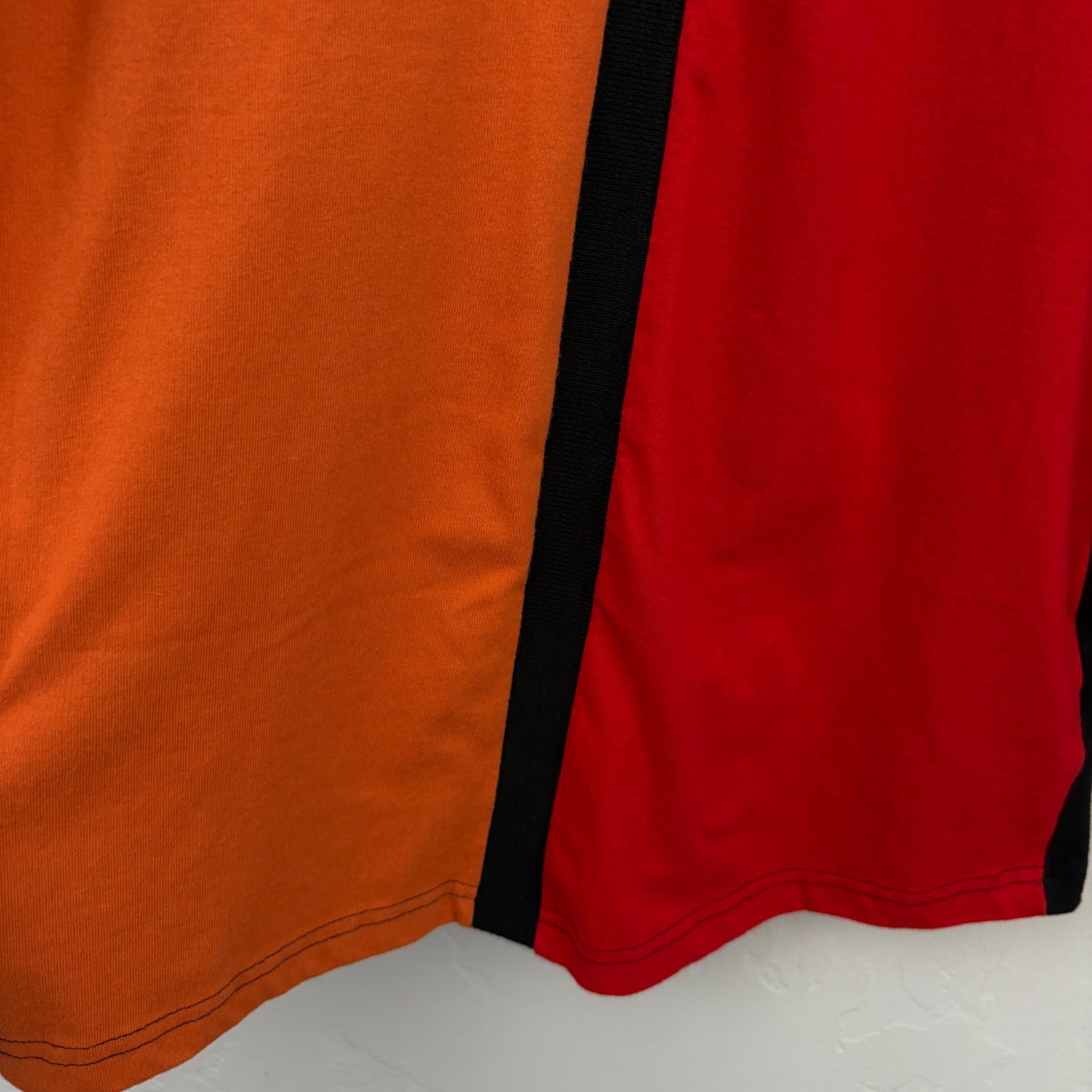 Marithe Francois Girbaud Color Block Shirt Men Medium Turtleneck Black Y2K gallery
