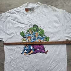 Vintage Marvel Comics Hulk Tee Shirt Men’s Large Y2K 2000 T-Shirt Deadstock NWT