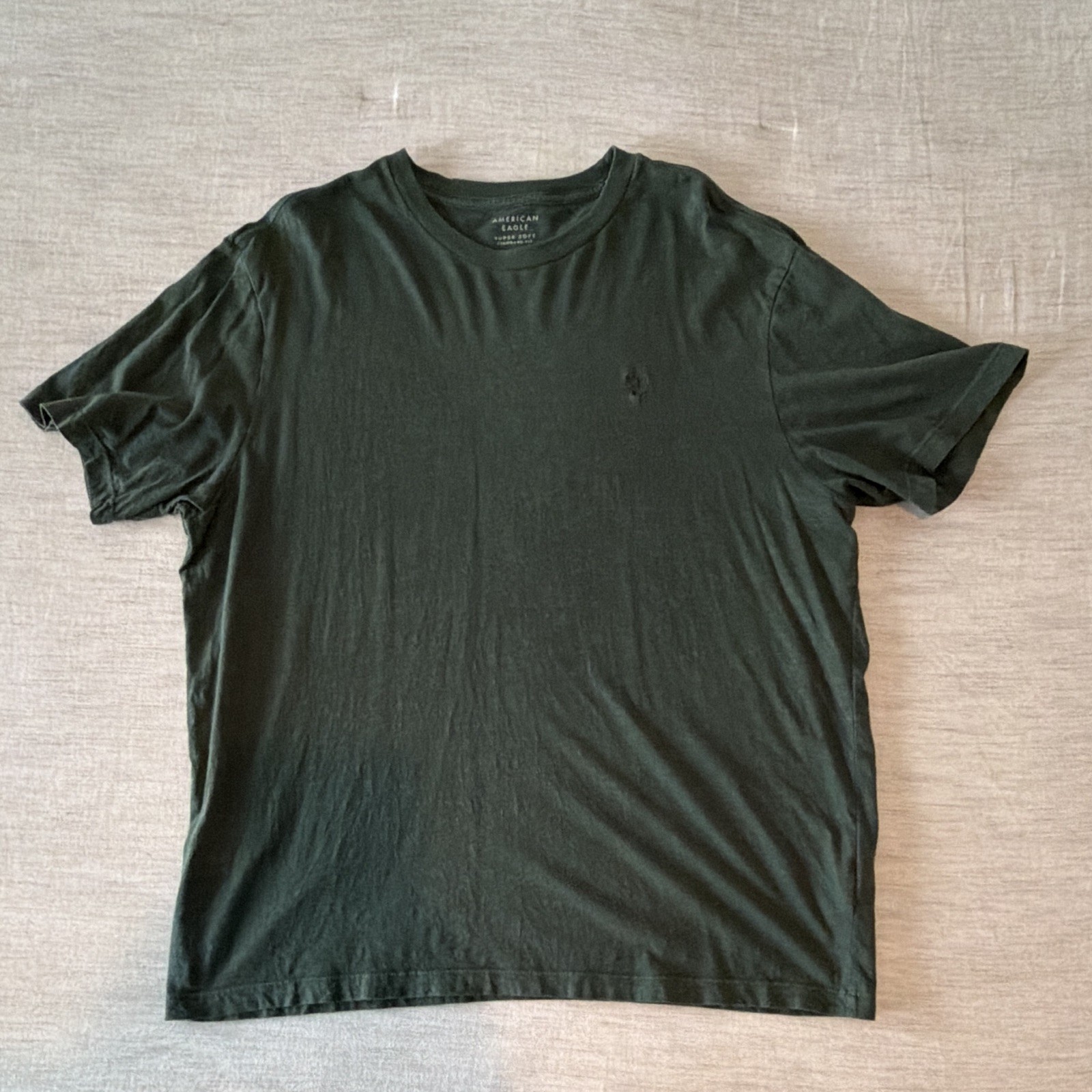 American Eagle Super Soft Men's Standard Fit Logo Crew Neck Tee Lot 2 Size L gallery