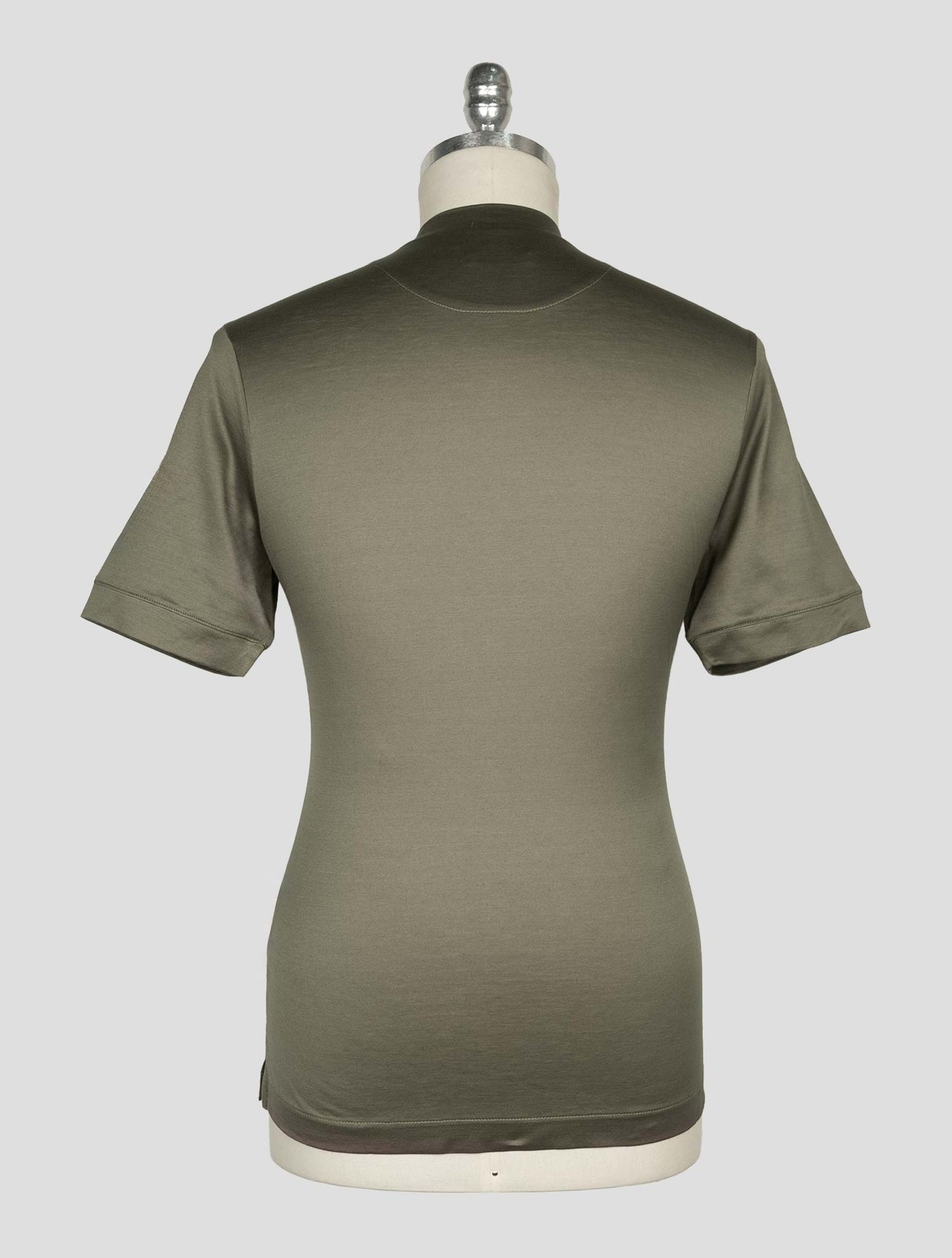 NEW RICHARD SMITH TAUPE LORO PIANA COTTON T-SHIRT EU 56 - US 46 - 2XL RS3 gallery
