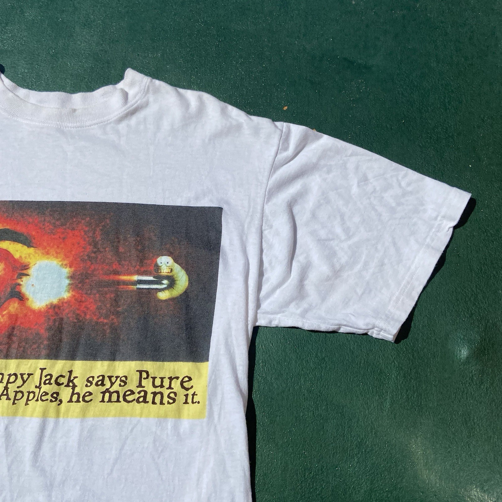 Vintage Scrumpy Jack Cider T Shirt Large Shooting Maggot 90s Promo Breweriana gallery