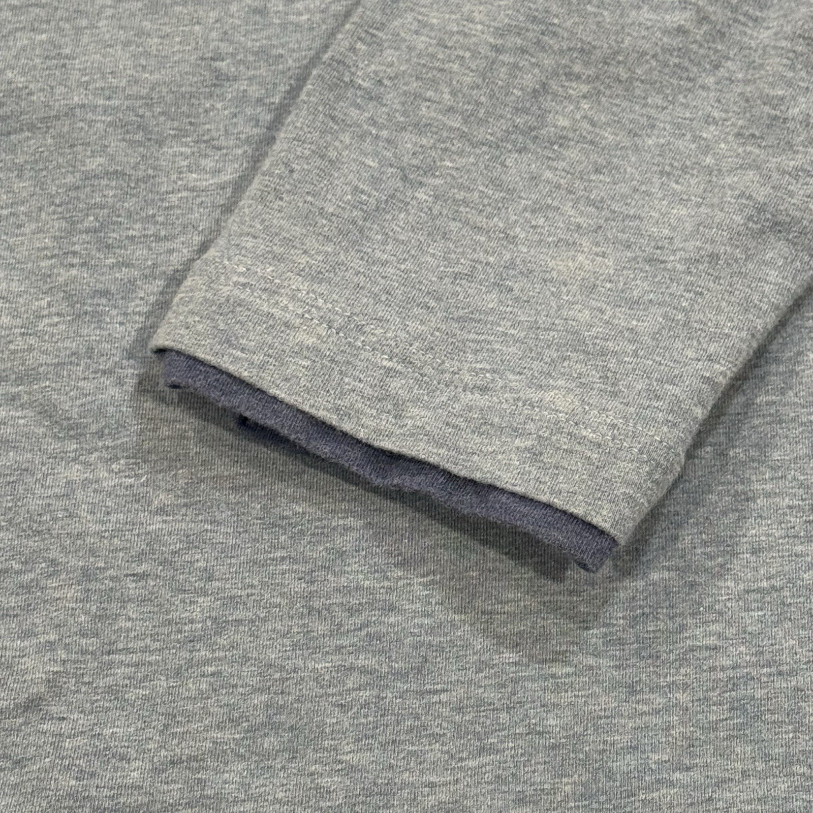 Borgo28 Mens Size Large Blue Long Sleeve Classic Modern Henley Shirt gallery