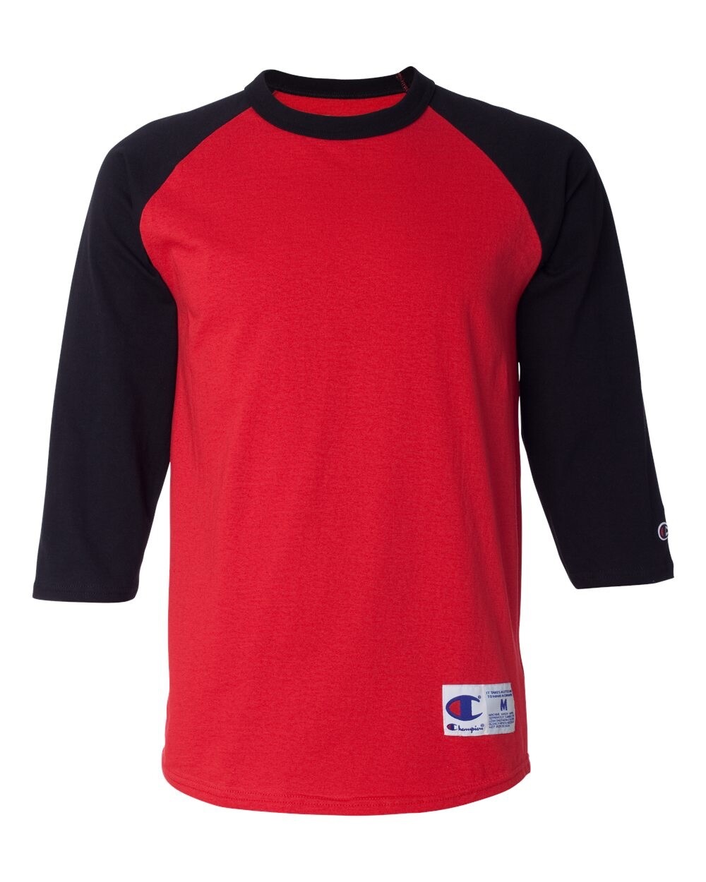 Champion Raglan Baseball Shirt Jersey Mens Tag-less T-Shirt 3/4 Sleeves NEW T137 gallery