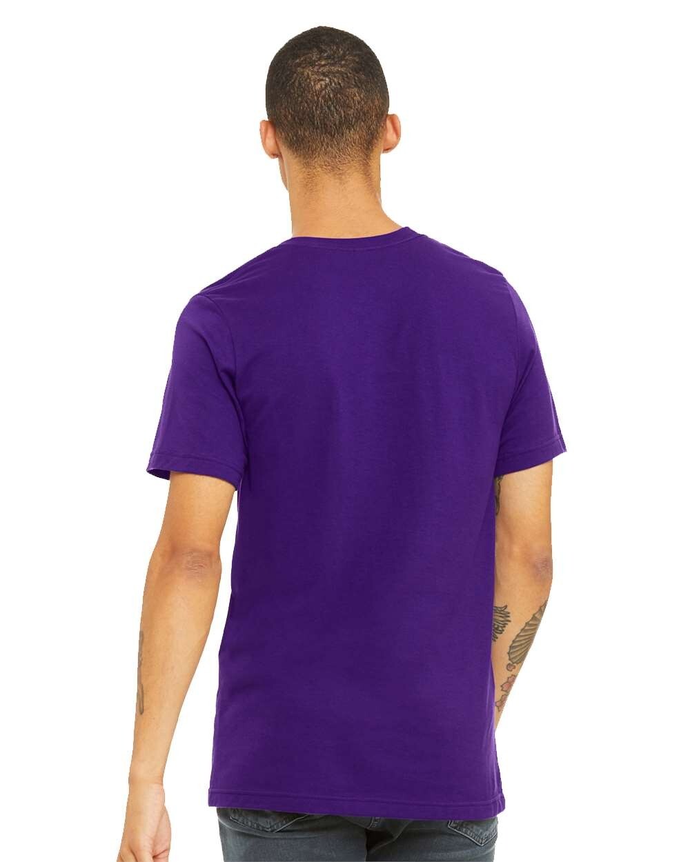 Bella + Canvas 3001C 4XL Team Purple Cotton Jersey Tee Unisex Tshirt gallery