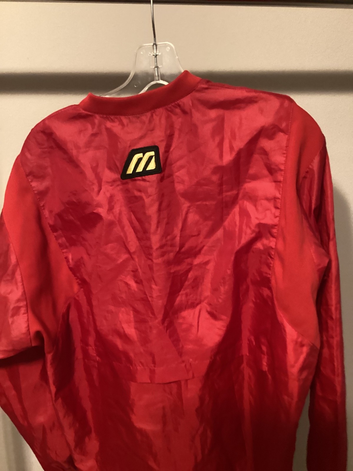 90s Med Mizuno baseball softball 1/4 zip POLY pullover BP warmup shirt jacket gallery