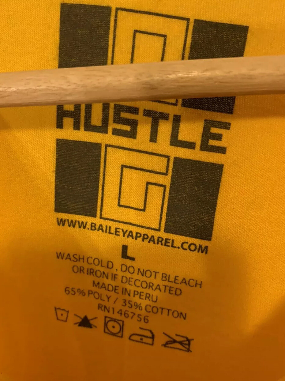Bailey Apparel Men’s Sz L Legend Long Sleeve No 24 T-Shirt Yellow gallery