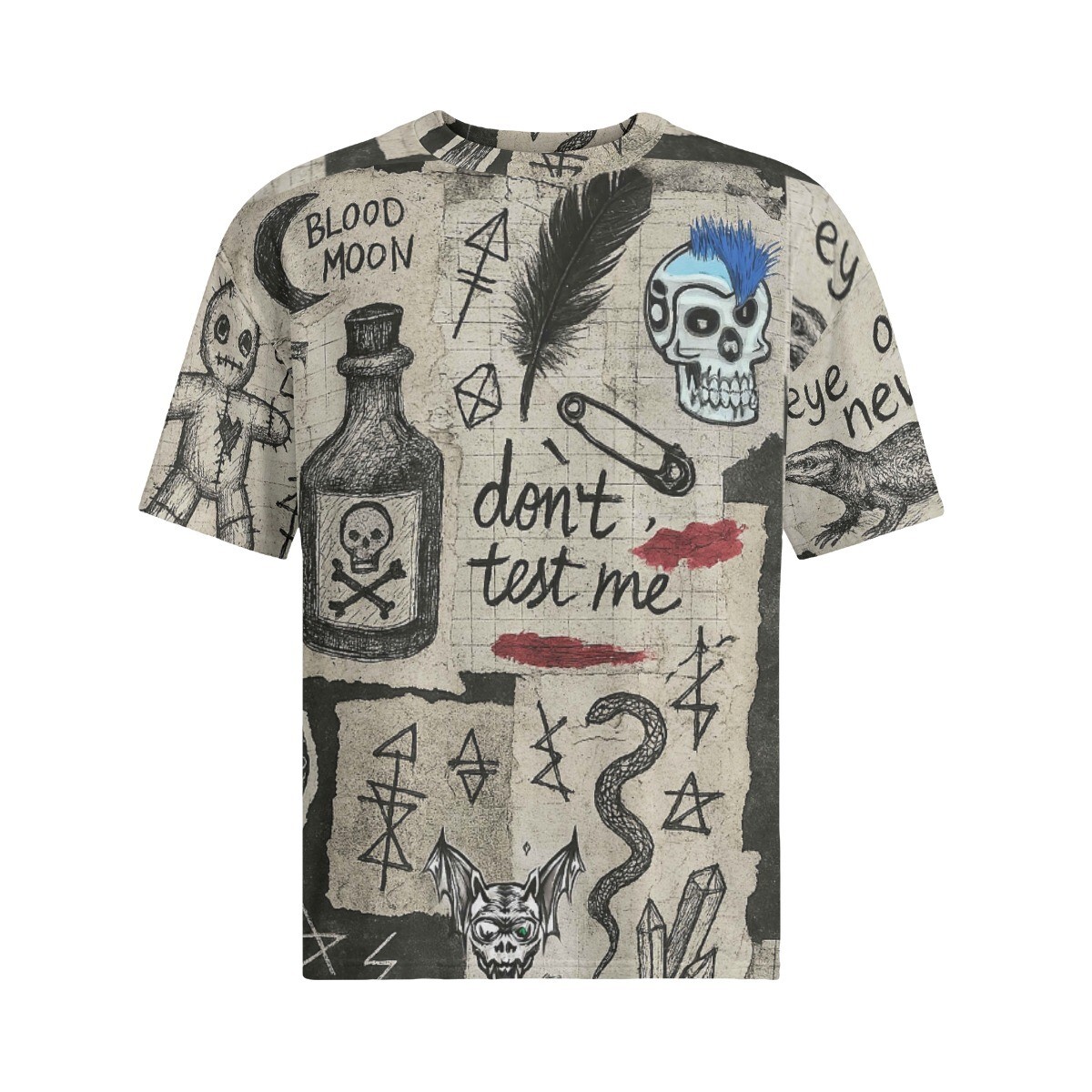 Protection Hex Oversized Unisex Cotton Tee Shirt T-Shirt Occult Dark Magic Spell gallery