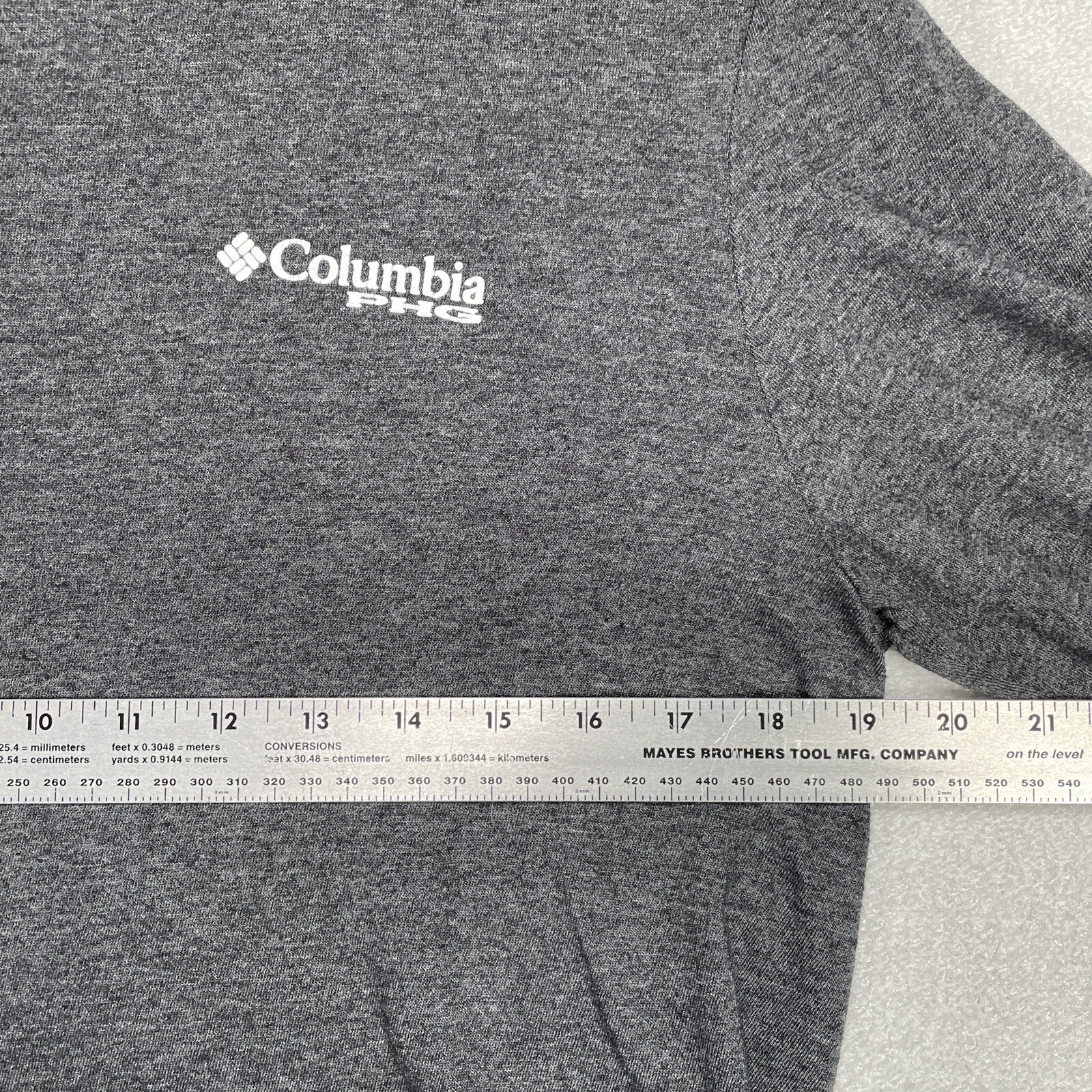 Columbia PHG Shirt Mens M Gray Outdoor Long Sleeve Hunting Crew Neck gallery