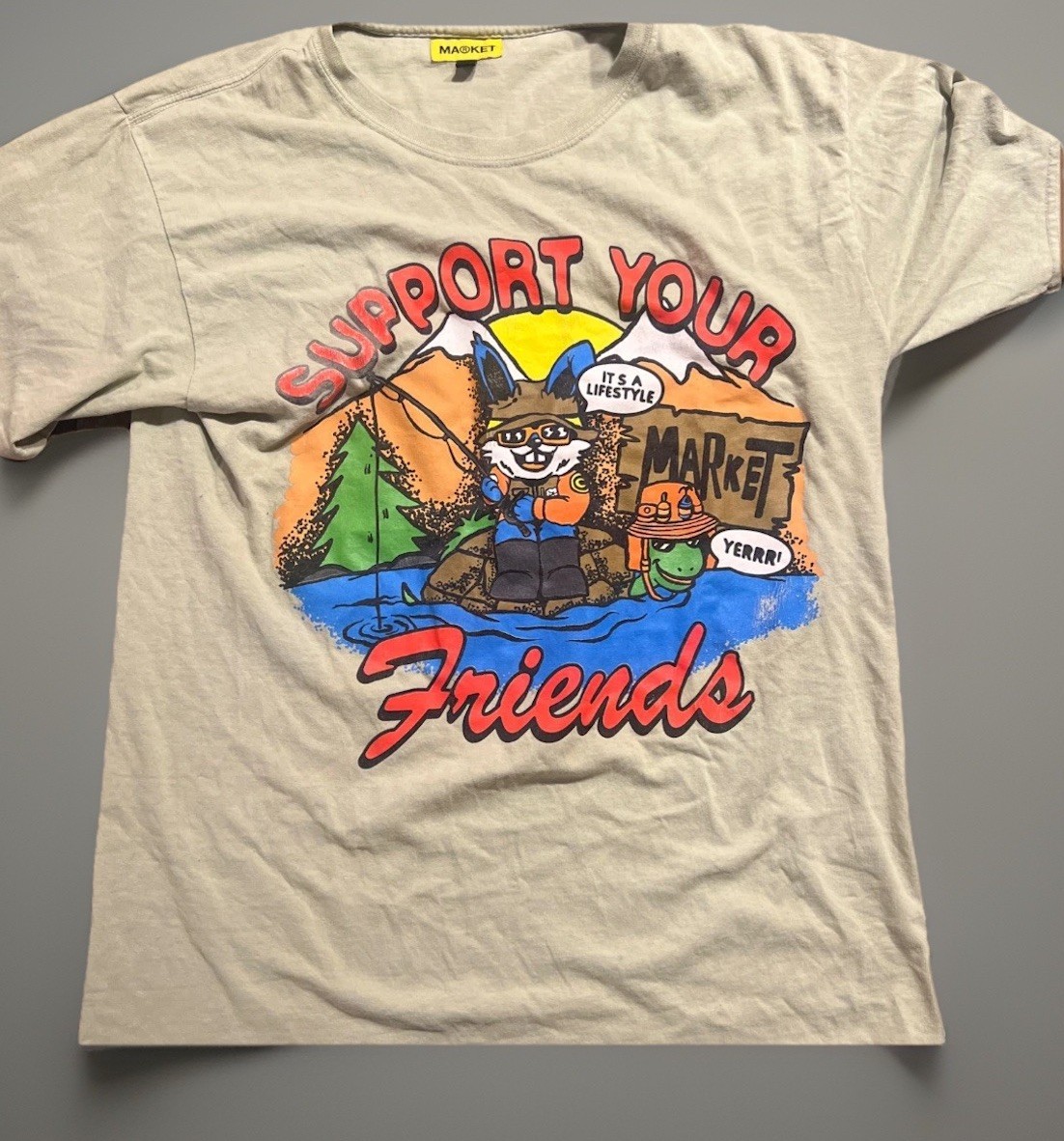 China Market Graphic T Shirt Large Outdoors Humor Lake Tee Casual Streetwear gallery