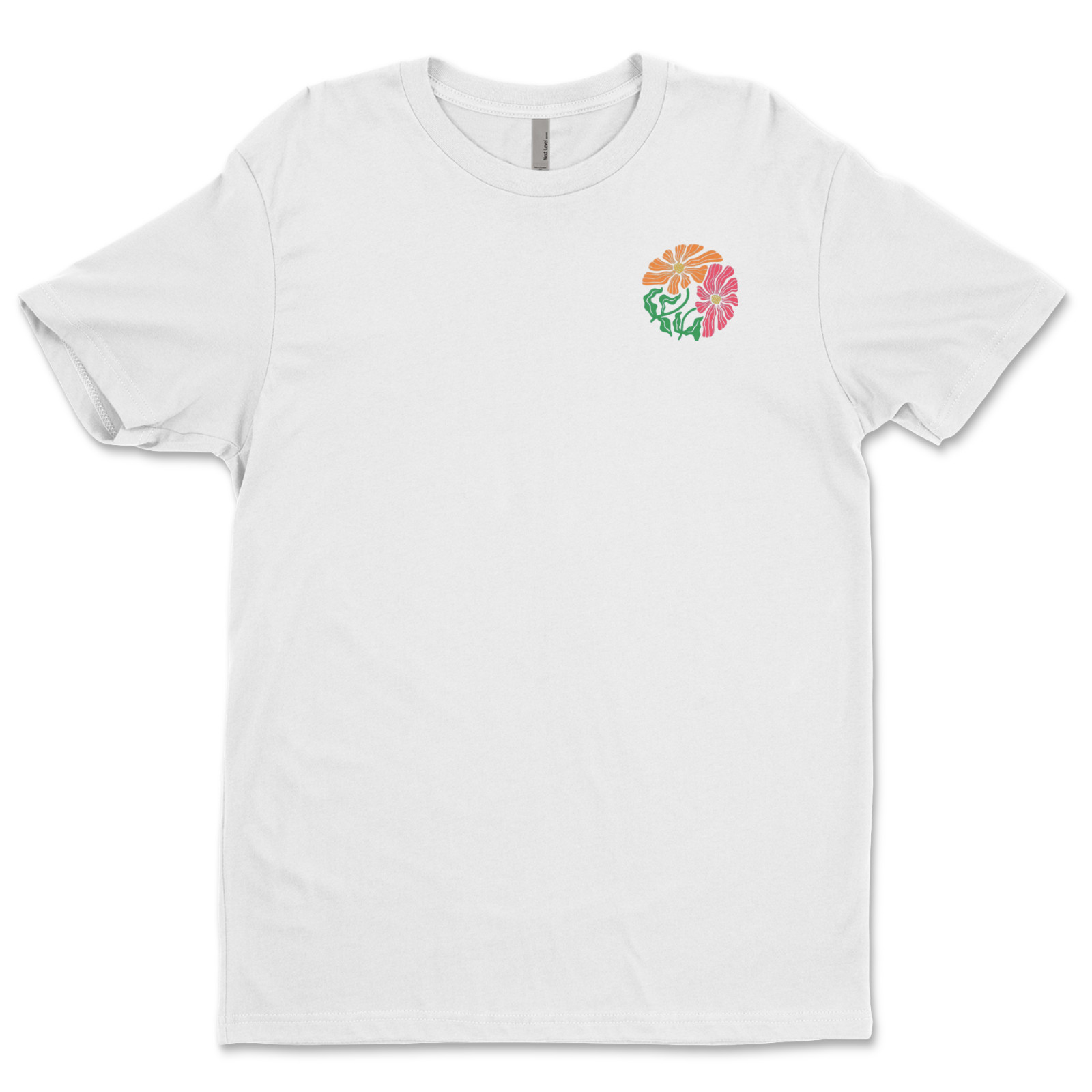 DTF flowers/ Custom Unisex Soft Style T-Shirts, Next Level- Cotton gallery