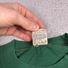 Vintage Dibuho Philippines Hand Painted Tourist T-Shirt Mens Large Green