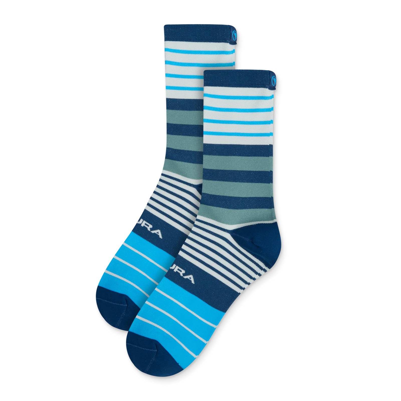 Unisex-Adult Graphic Road Cycling Socks Striped - Blueberry, L-XL gallery