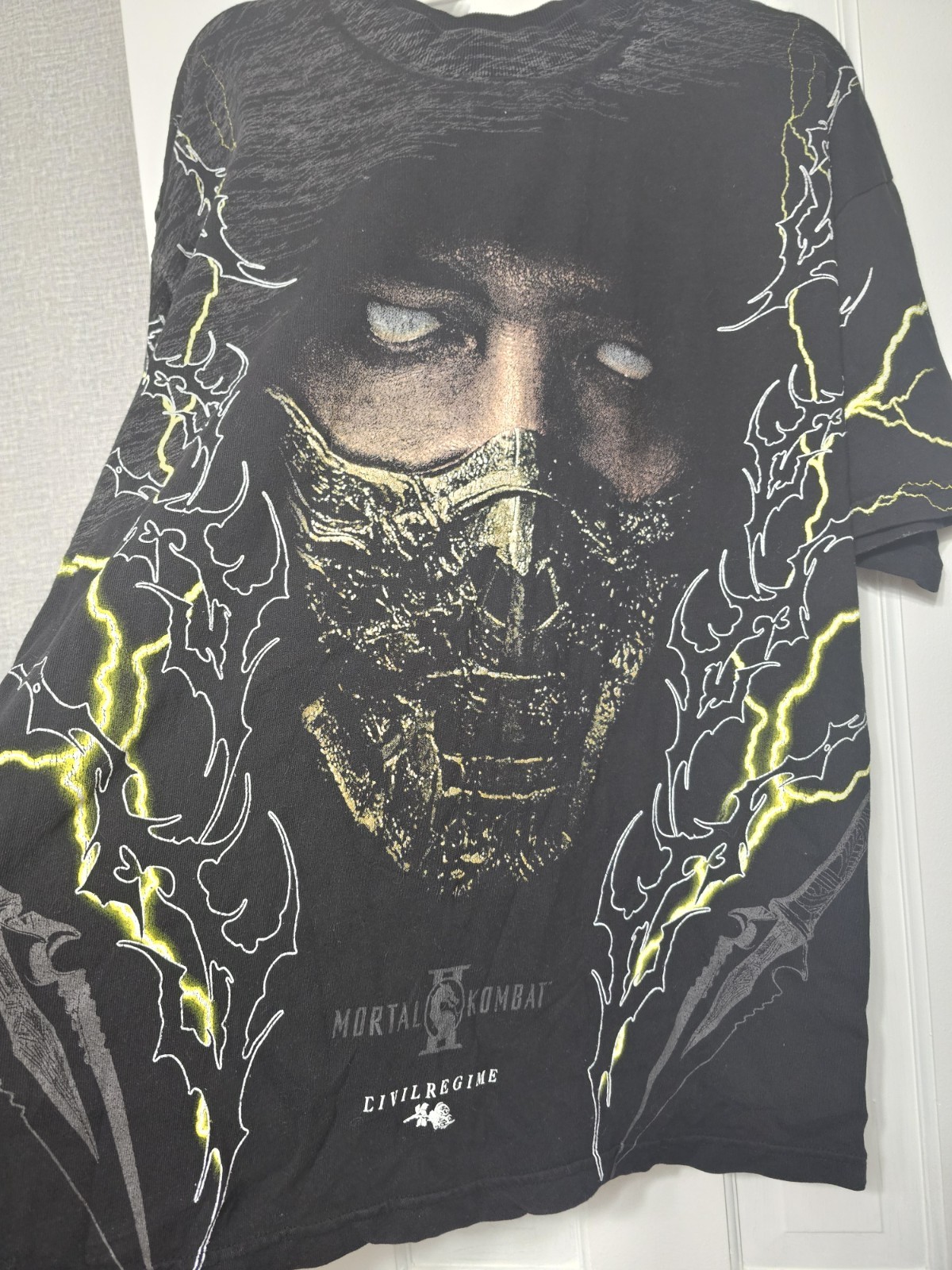 Civil Regime x Mortal Kombat Scorpion Graphic Tee Black Size Large gallery